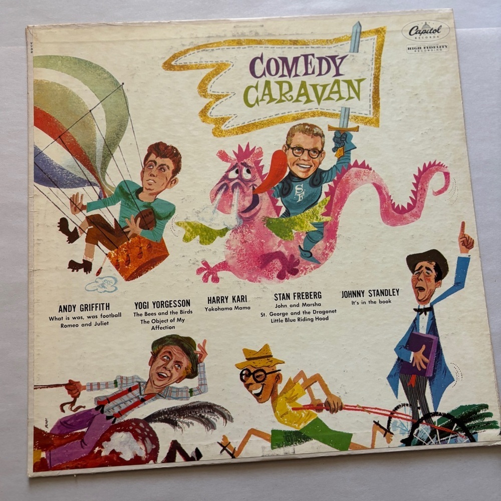 VINTAGE STAN‎ FREBERG ANDY GRIFFITH AUSSIE 1950s COMEDY LP - COMEDY CARAVAN